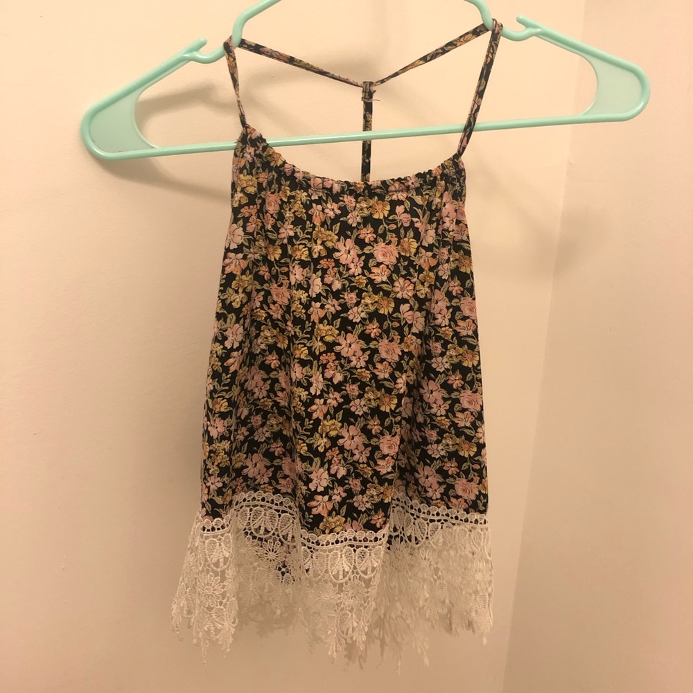 Floral print tank top